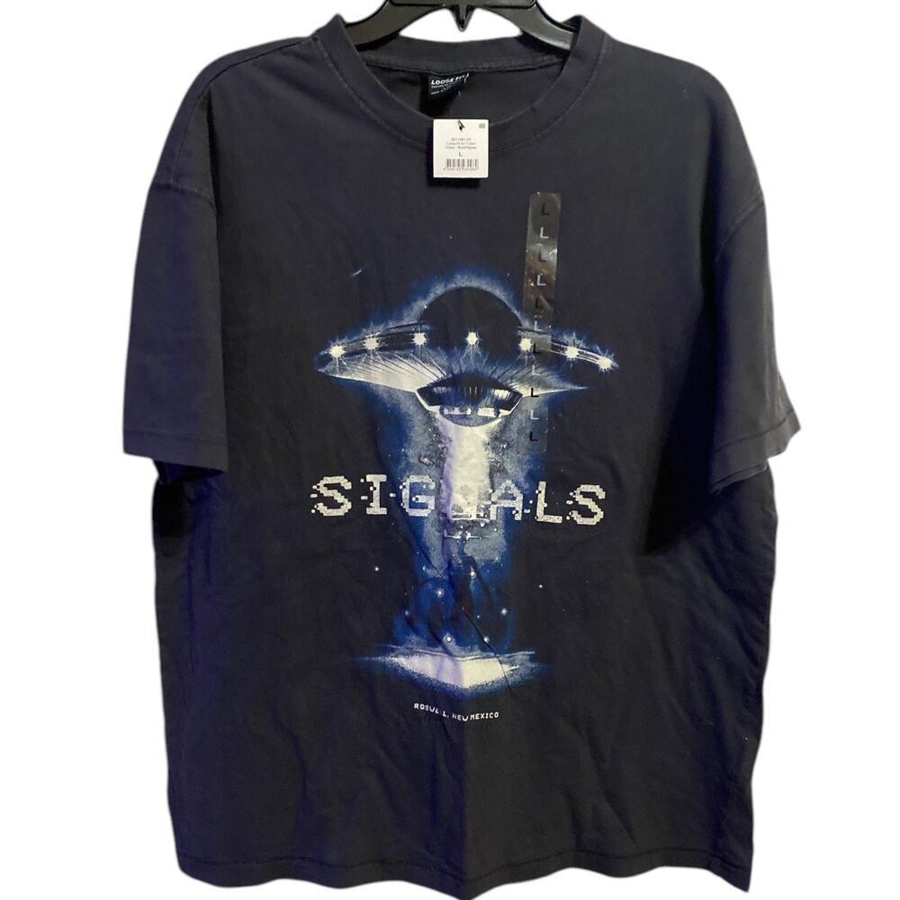 NWT Cotton On Signals Short Sleeve Loose Fit Graphic T-Shirt Large